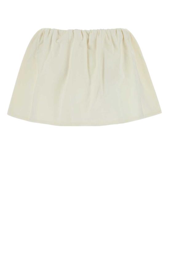 26FW 미우미우 하운드투스 체크 미니스커트 MG2594SOOO1965 F0009 WHITE - MIU MIU