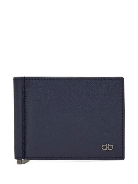 26FW 살바토레 페라가모 간치니 머니클립 반지갑 6614750793808 NEW BLUE