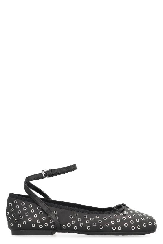 25SS 마이클 코어스 플랫 슈즈 40R5COFP1L001 black