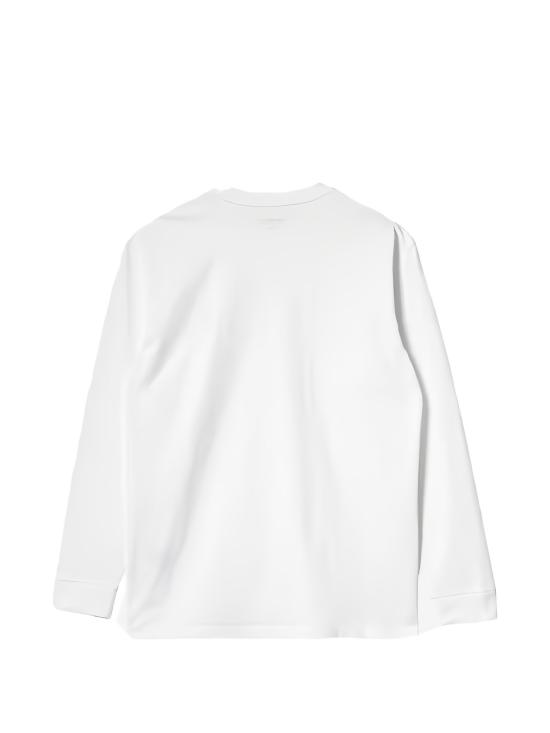 26FW 칼하트 WIP 롱슬리브 체이스 티셔츠 I026392 00RXX WHITEGOLD - CARHARTT WIP