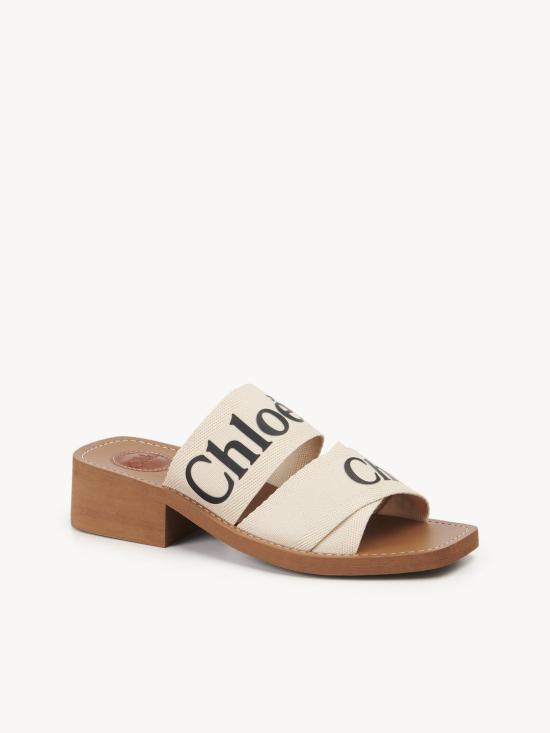 26FW 끌로에 뮬/슬리퍼 CHC22U550Z3 101 WHITE - CHLOE