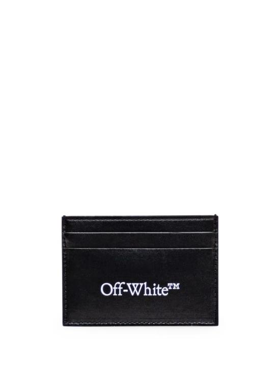 26SS 오프화이트 카드지갑 OMND089C99LEA001 1001 BLACKWHITE