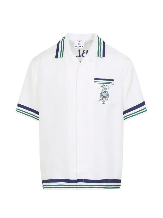 26FW 카사블랑카 반팔 셔츠 MPF26SH00301 WHITE