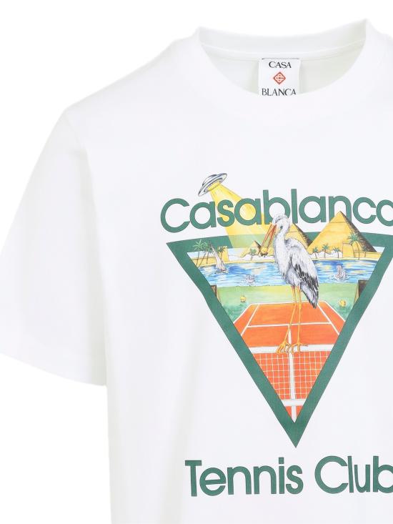 26FW 카사블랑카 반팔 티셔츠 MPF26JTS00103 WHITE - CASABLANCA