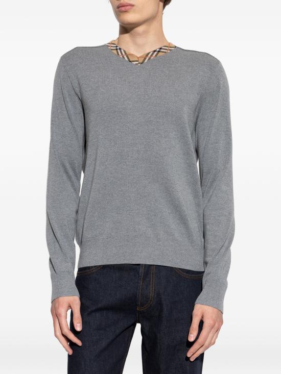 26FW 버버리 스웨터 8127565 A1345 GREY - BURBERRY