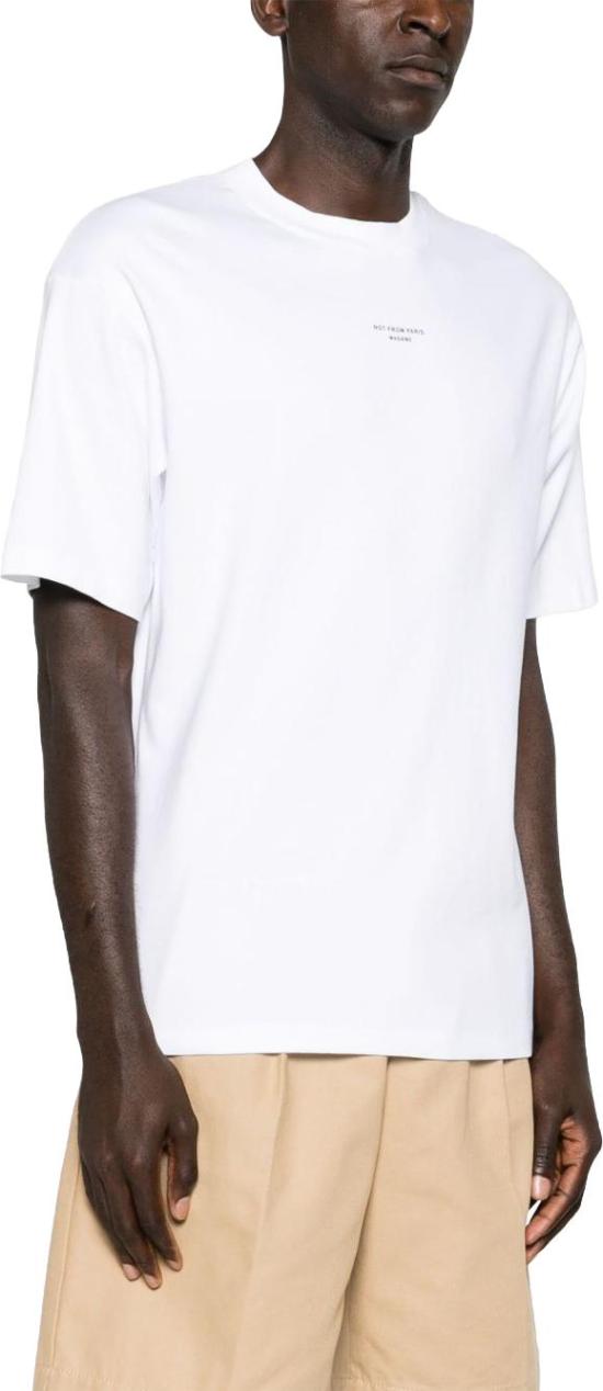 26SS 드롤드무슈 반팔 티셔츠 PERMTS202CO002OPW WHITE - DROLE DE MONSIEUR