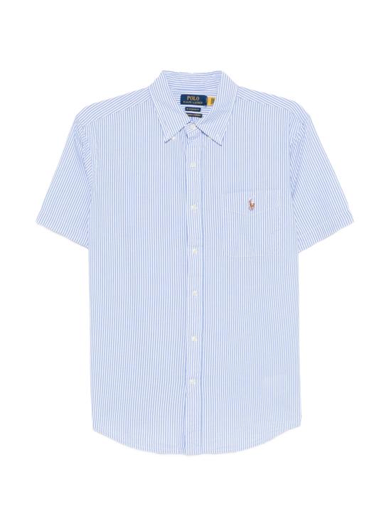 26SS 폴로 랄프로렌 스트라이프 반팔 셔츠 710B21346001 BLUE WHITE DOM