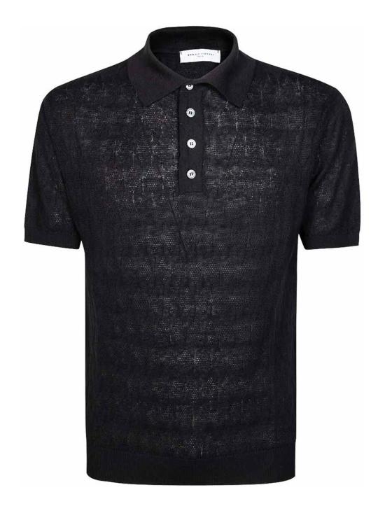 26SS 다니엘피에솔리 폴로 티셔츠 DF30850013 Black