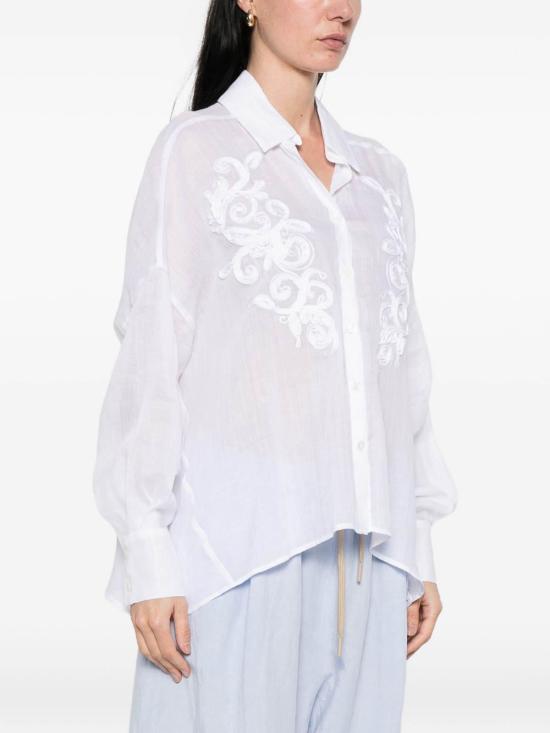 26SS 에르마노 피렌제 셔츠 D48EK009ES8MF01000010 White - ERMANNO FIRENZE
