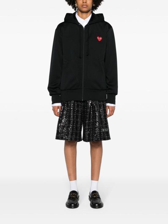 26SS 꼼데가르송 후드 티셔츠 AXT172 BLACK - COMME DES GARCONS
