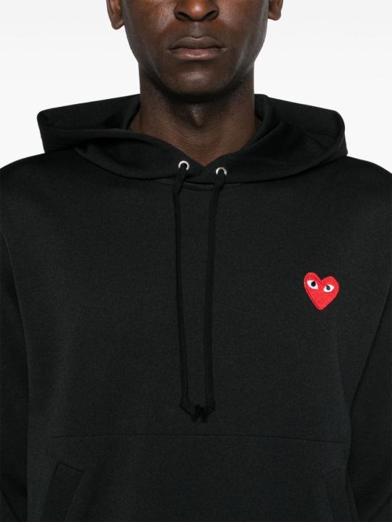 26SS 꼼데가르송 후드 티셔츠 AXT174D BLACK - COMME DES GARCONS