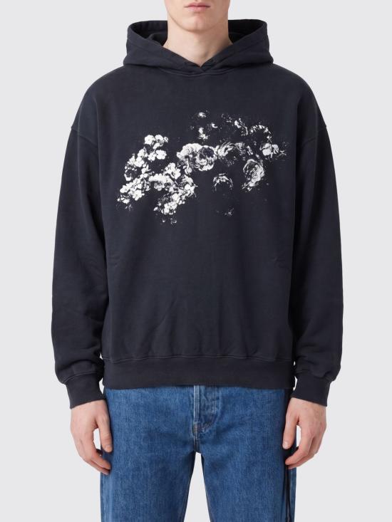 26SS 앤 드뮐미스터 후드 티셔츠 13817FA185 099 Black