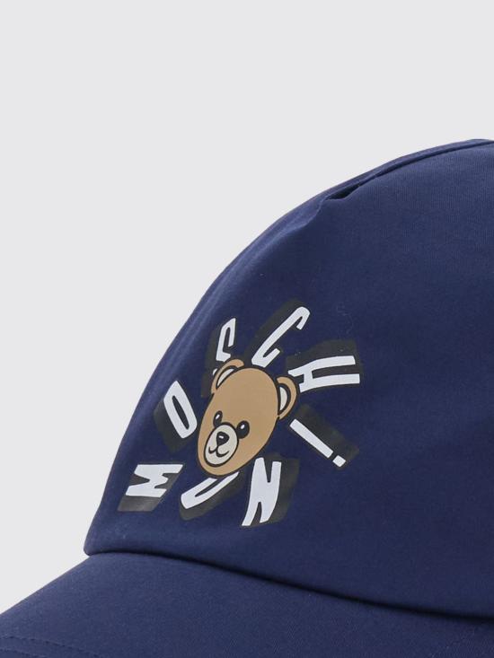 26SS [키즈] 모스키노 모자 HVX01NLOA00 40016 Blue - MOSCHINO