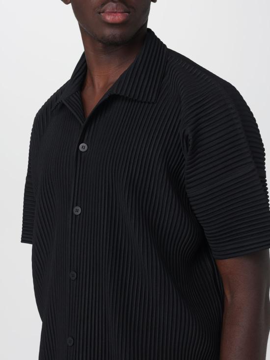 26SS 옴므 플리세 이세이 미야케 반팔 셔츠 HP66JJ051 15 Black - HOMME PLISSE' ISSEY MIYAKE