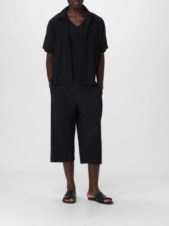 26SS 옴므 플리세 이세이 미야케 반팔 셔츠 HP66JJ051 15 Black - HOMME PLISSE' ISSEY MIYAKE