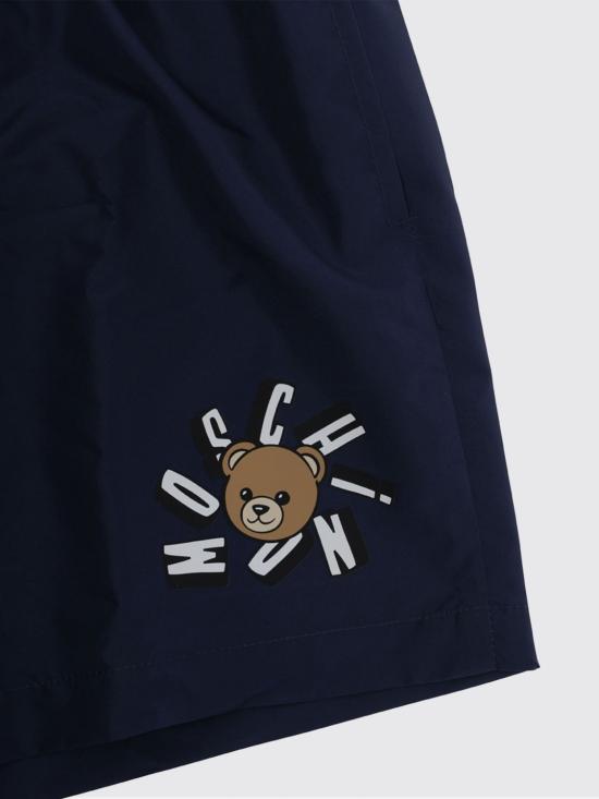 26SS [키즈] 모스키노 스윔팬츠 HUL01LLKA02 40016 Blue - MOSCHINO