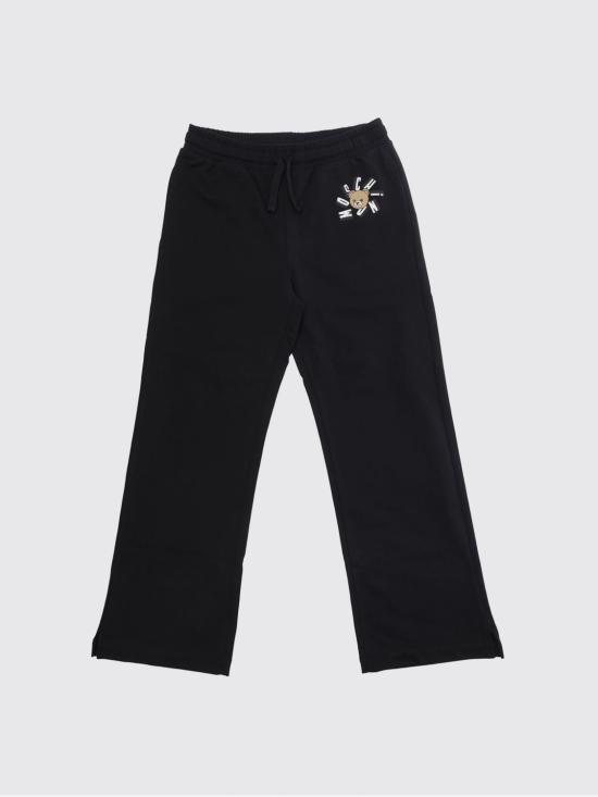 26SS [키즈] 모스키노 트레이닝/조거 팬츠 HDP06ZLCA19 60100 Black