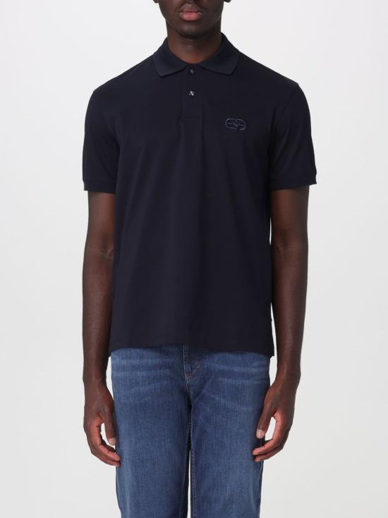 26SS 엠포리오 아르마니 로고 저지 폴로 셔츠 EM004579AF13742 UB118 Blue