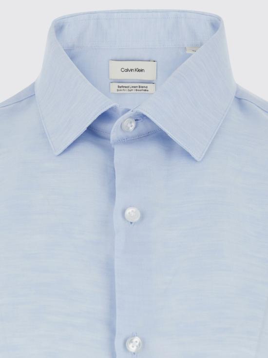 26SS 캘빈클라인 긴팔 셔츠 LV019EU121 7KU Gnawed Blue - CALVIN KLEIN