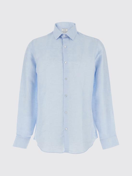 26SS 캘빈클라인 긴팔 셔츠 LV019EU121 7KU Gnawed Blue - CALVIN KLEIN