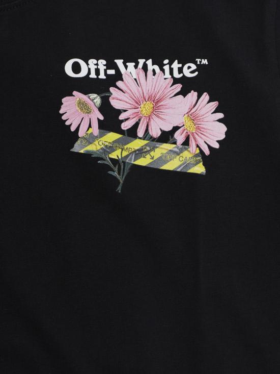 26SS [키즈] 오프화이트 티셔츠 44GAA001S26J004 001 Black - OFF WHITE