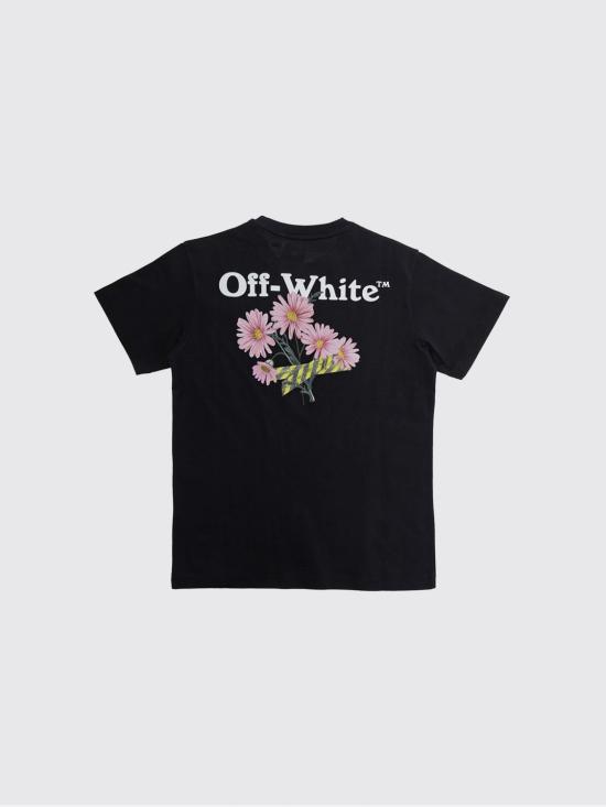 26SS [키즈] 오프화이트 티셔츠 44GAA001S26J004 001 Black - OFF WHITE