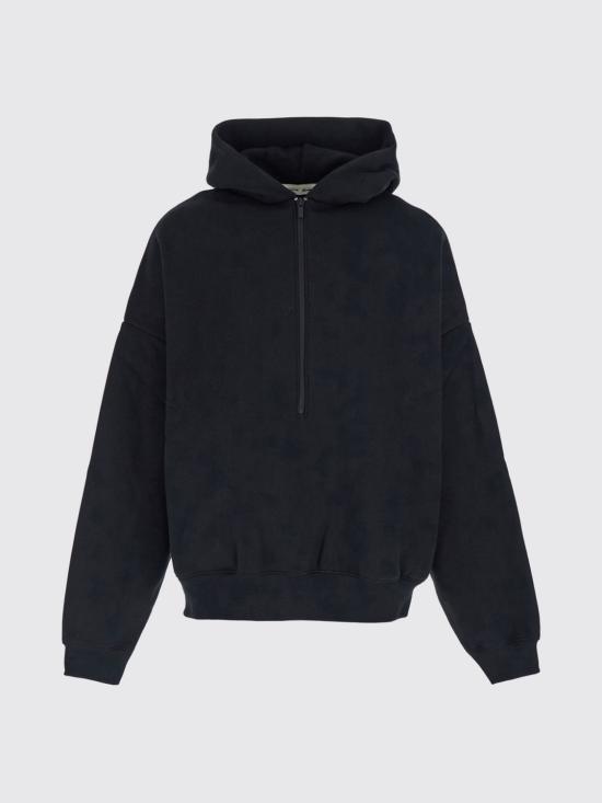 26SS 피어오브갓 후드 티셔츠 192SP266911F Black - FEAR OF GOD