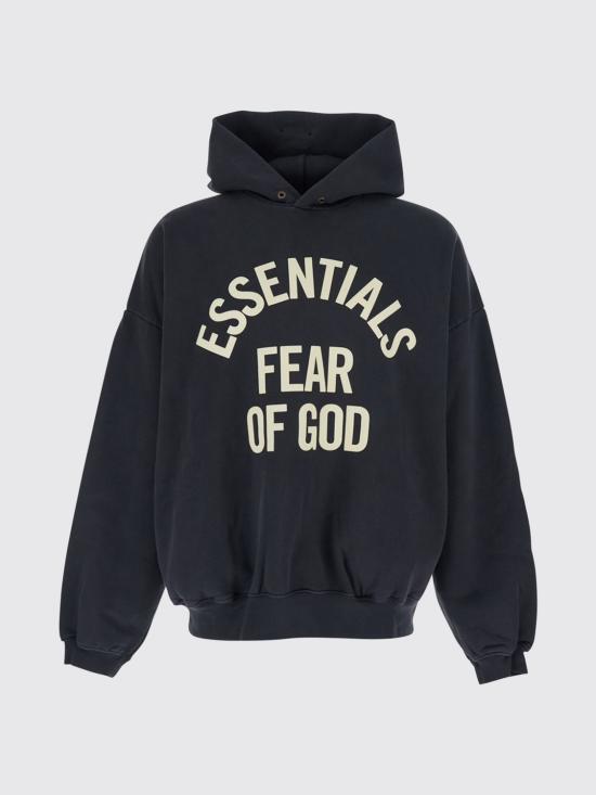 26SS 피어오브갓 후드 티셔츠 192SP266701F FADED Black - FEAR OF GOD