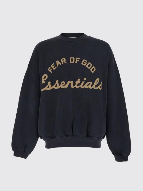26SS 피어오브갓 90s 로고 크루넥 스웨트셔츠 192SP264451F FADED Black - FEAR OF GOD