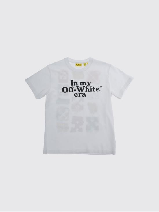 26SS [키즈] 오프화이트 티셔츠 44BAA002S26J007 100 White