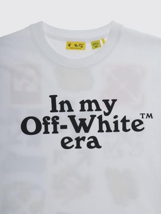 26SS [키즈] 오프화이트 티셔츠 44BAA002S26J007 100 White - OFF WHITE