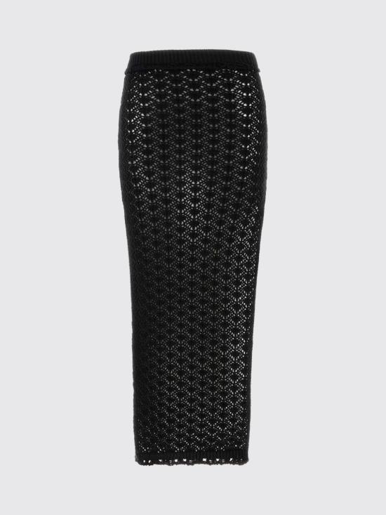 26SS 블루마린 롱 스커트 2G285A N0990 Black - BLUMARINE