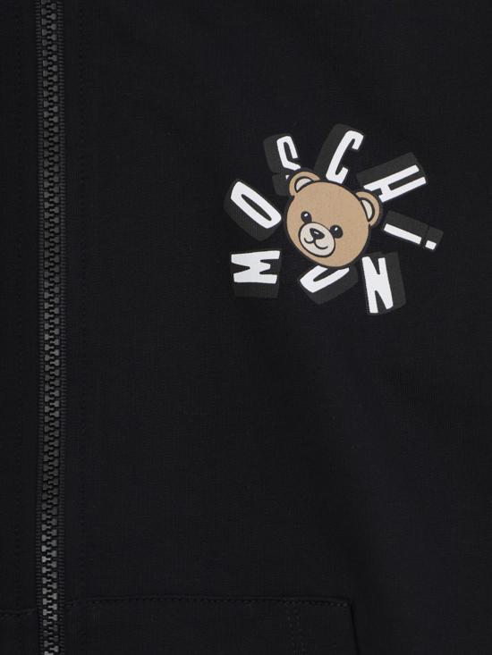 26SS [키즈] 모스키노 풀오버 HUF09TLCA19 60100 Black - MOSCHINO
