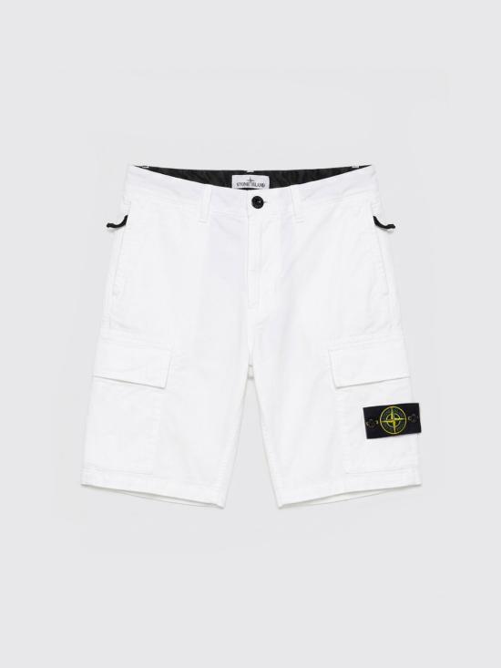 26SS [키즈] 스톤 아일랜드 쇼츠/버뮤다 L10002S0001 V0001 White
