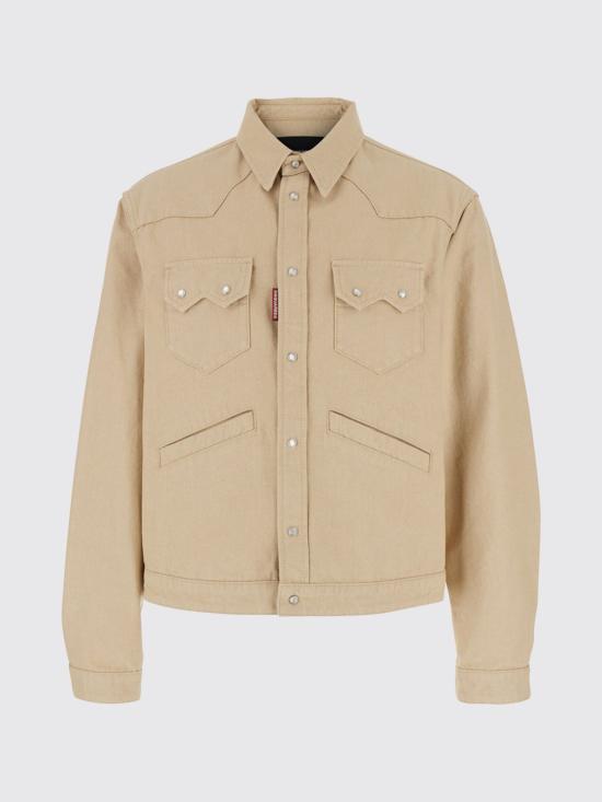 26SS 디스퀘어드2 긴팔 셔츠 S74DM1021D30026 111 Beige - DSQUARED2