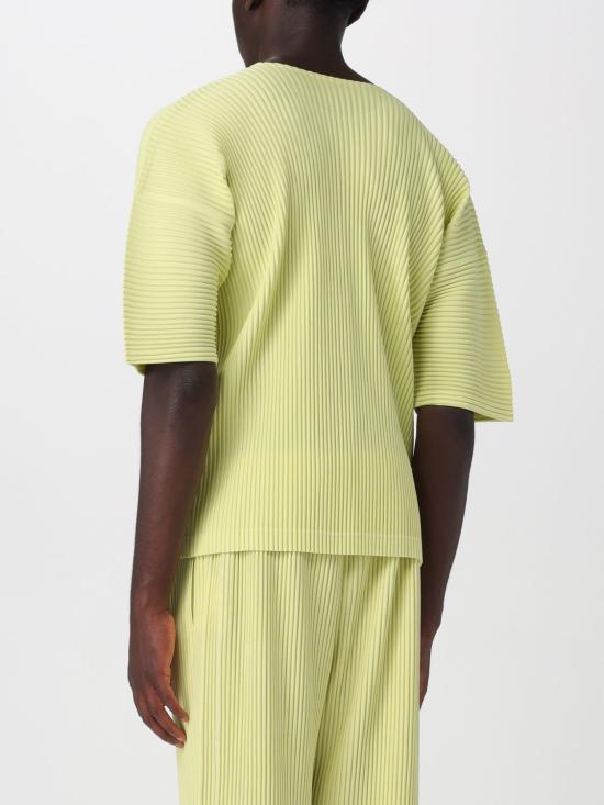 26SS 옴므 플리세 이세이 미야케 반팔 티셔츠 HP66JK053 53 Yellow - HOMME PLISSE' ISSEY MIYAKE