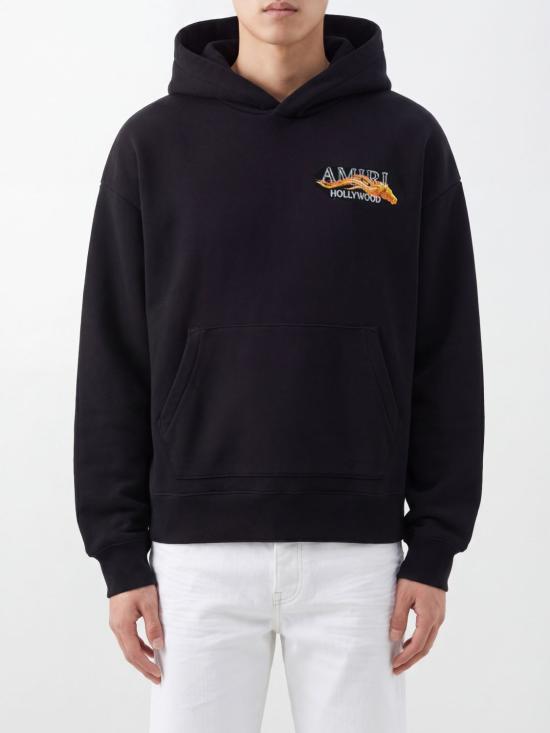 26SS 아미리 후드 티셔츠 AMTOJR1051 001 Black