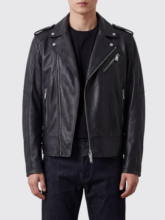 26SS 디스퀘어드2 가죽 자켓 S74AM1329SY1491 900 Black
