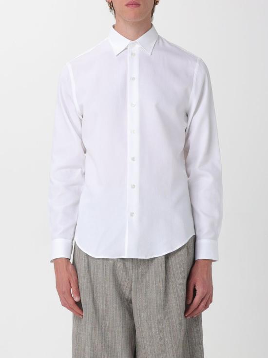 26SS 엠포리오 아르마니 긴팔 셔츠 EM000099TE19225 F0004 White