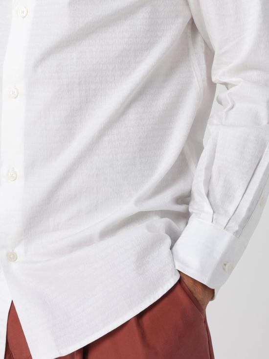 26SS 엠포리오 아르마니 긴팔 셔츠 EM001537AF18123 F0136 White - EMPORIO ARMANI