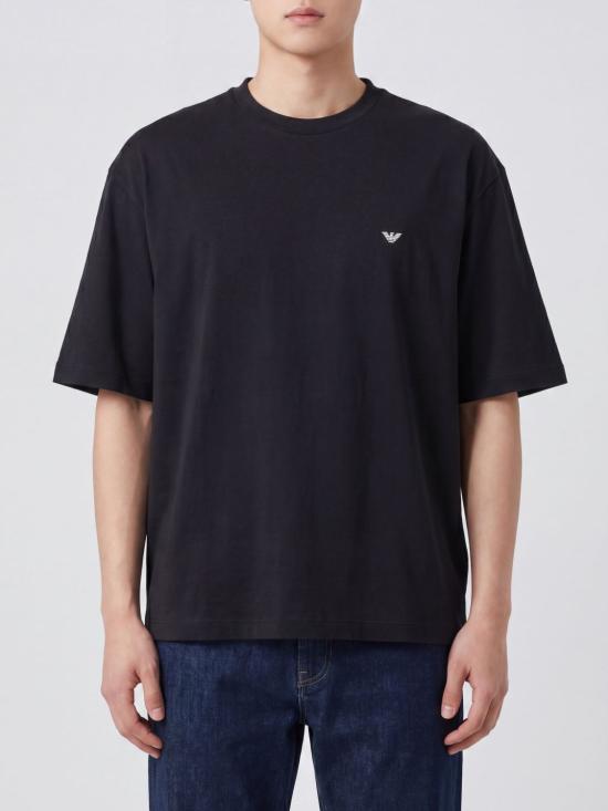 26SS 엠포리오 아르마니 반팔 티셔츠 EM005737AF24470 UC001 Black