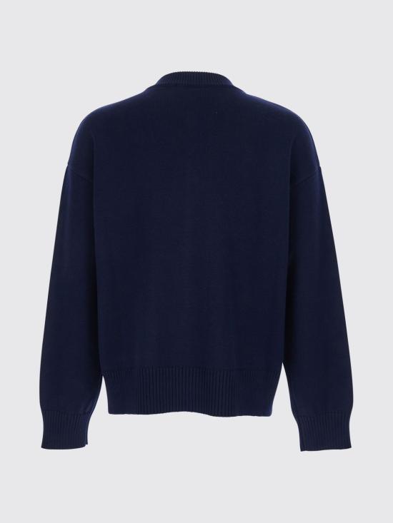 26SS 아미 ADC 울 크루넥 하트 가디건 UKC381KN0156A 116 Blue - AMI