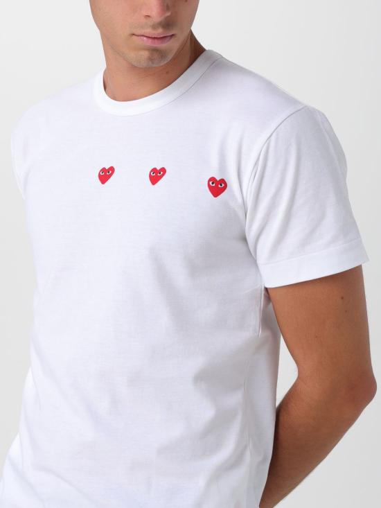 26SS 꼼데가르송 반팔 티셔츠 AXT337 3 White - COMME DES GARCONS