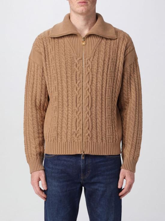 26SS 베르사체 집업 니트 10217931A16356 1KD60 Beige