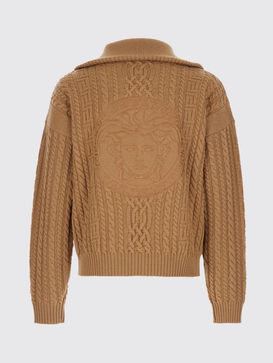 26SS 베르사체 집업 니트 10217931A16356 1KD60 Beige - VERSACE