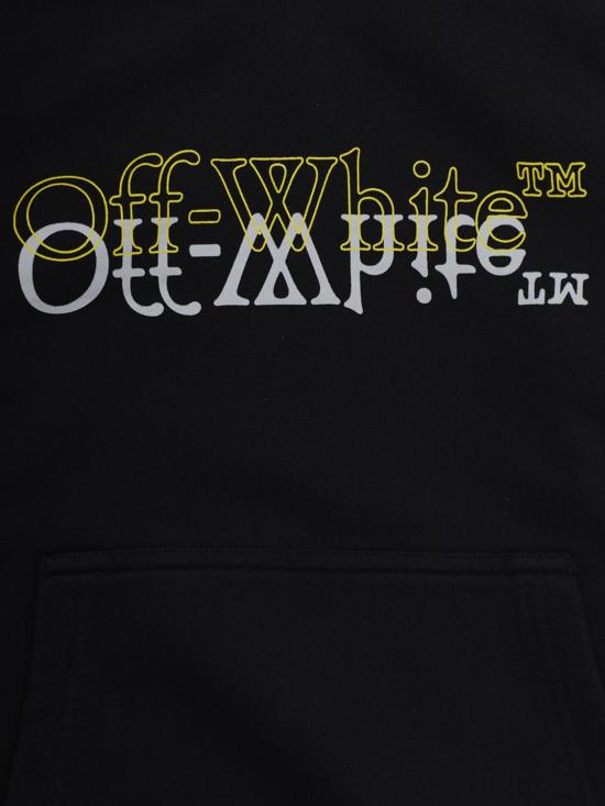 26SS [키즈] 오프화이트 풀오버 44BBB001S26F001 001 Black - OFF WHITE