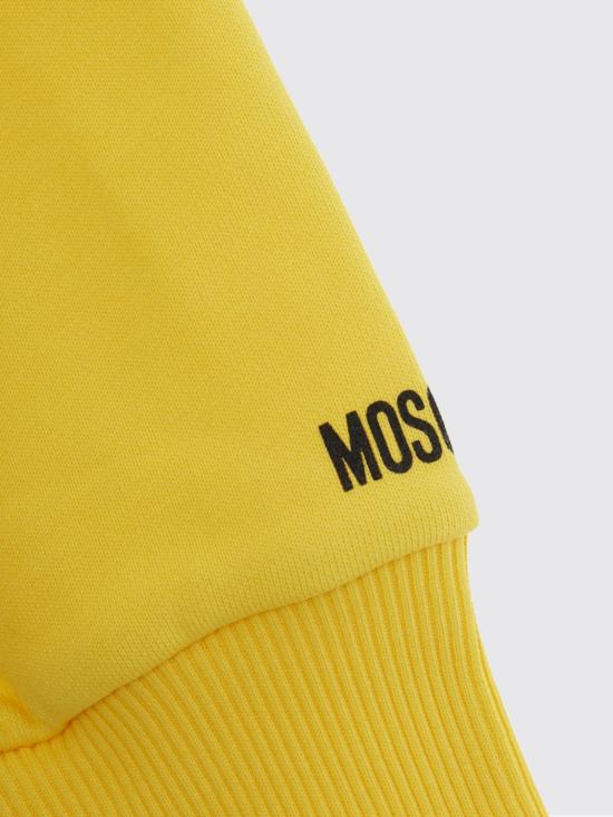 26SS [키즈] 모스키노 풀오버 HUF09SLCA86 50577 Yellow - MOSCHINO
