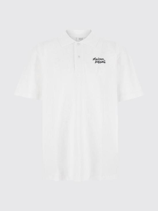 26SS 메종키츠네 폴로 티셔츠 MM00201KP0001 M186 White - MAISON KITSUNE
