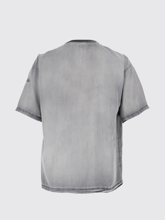 26SS 디젤 반팔 티셔츠 A23849068WG 02 Grey - DIESEL