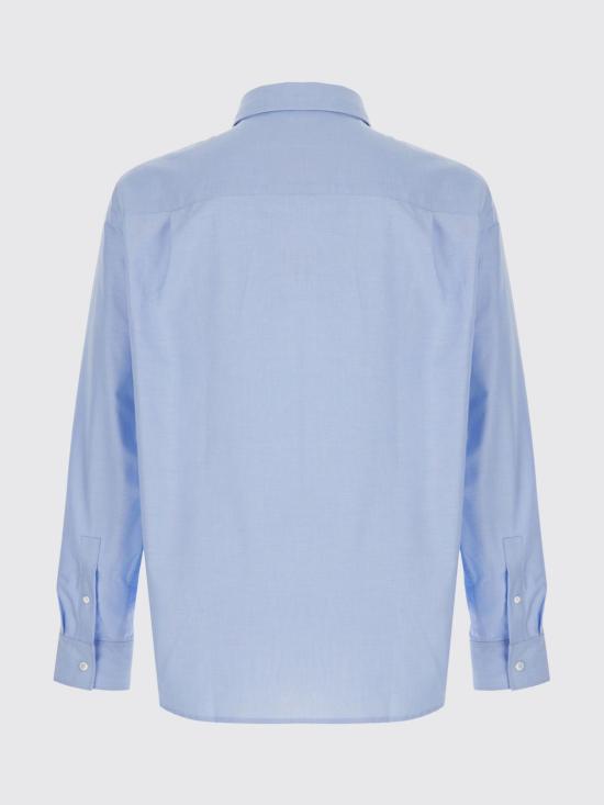 26SS 메종키츠네 긴팔 셔츠 QM00422WC5081 0434 Gnawed Blue - MAISON KITSUNE